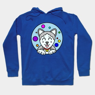 Cartoon Siberian Husky Hoodie